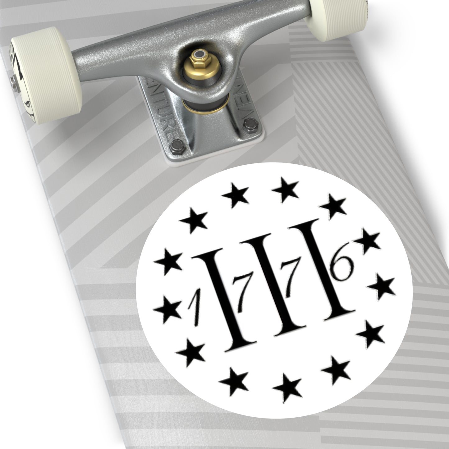 1776 - Round Vinyl Sticker