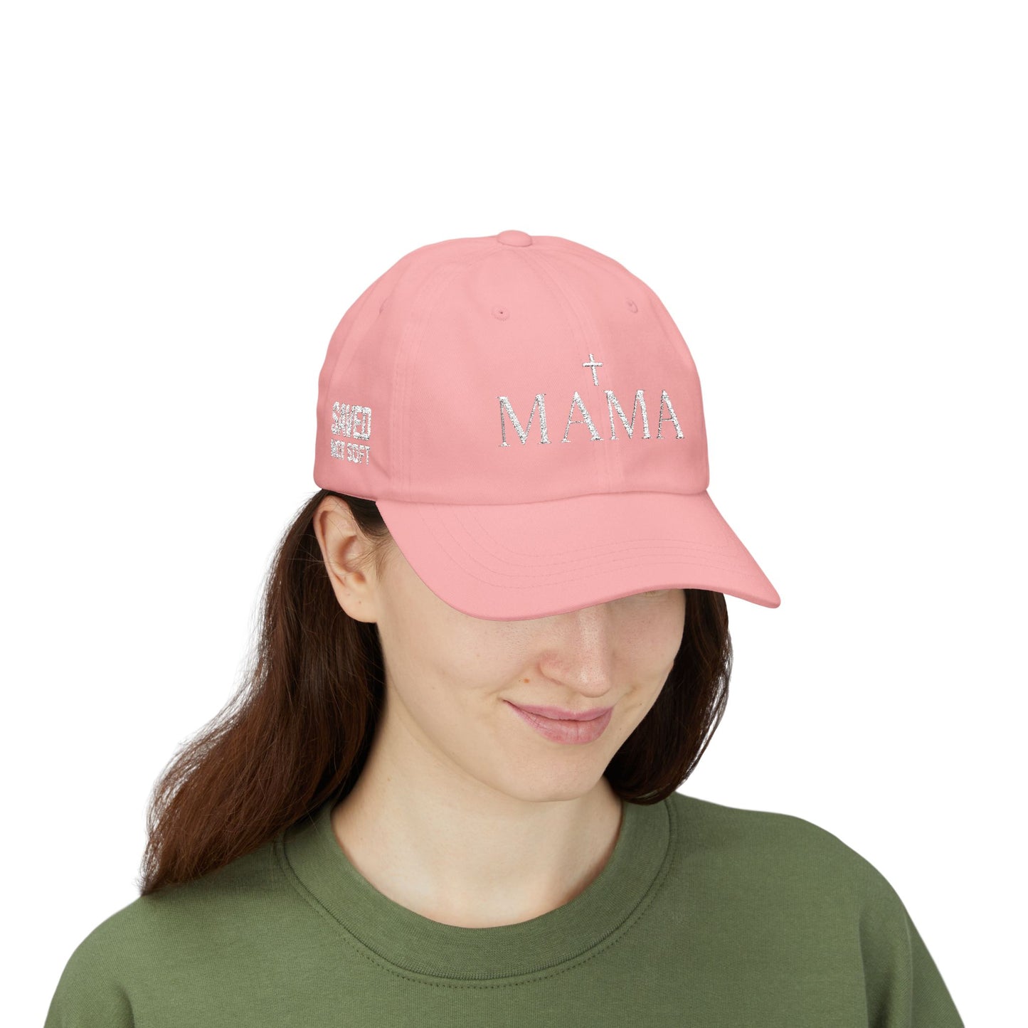 SAVED, NOT SOFT MAMA - Embroidered - 100% Cotton - Unisex
