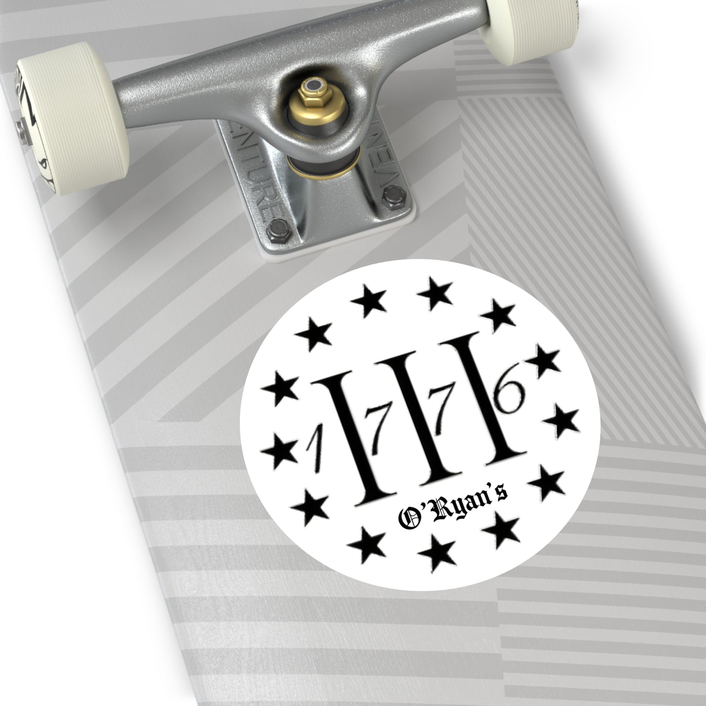 1776 - Round Vinyl Sticker