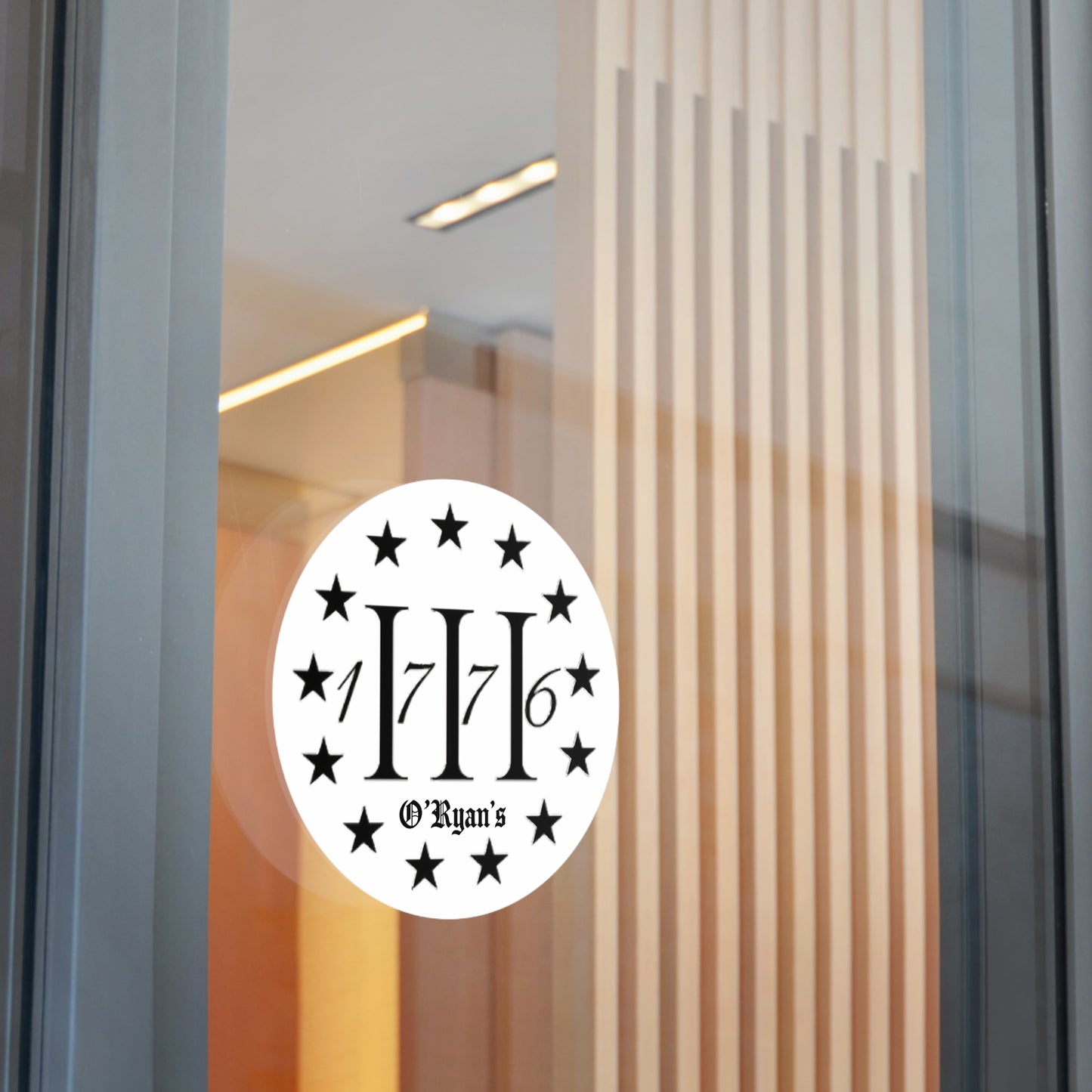 1776 - Round Vinyl Sticker