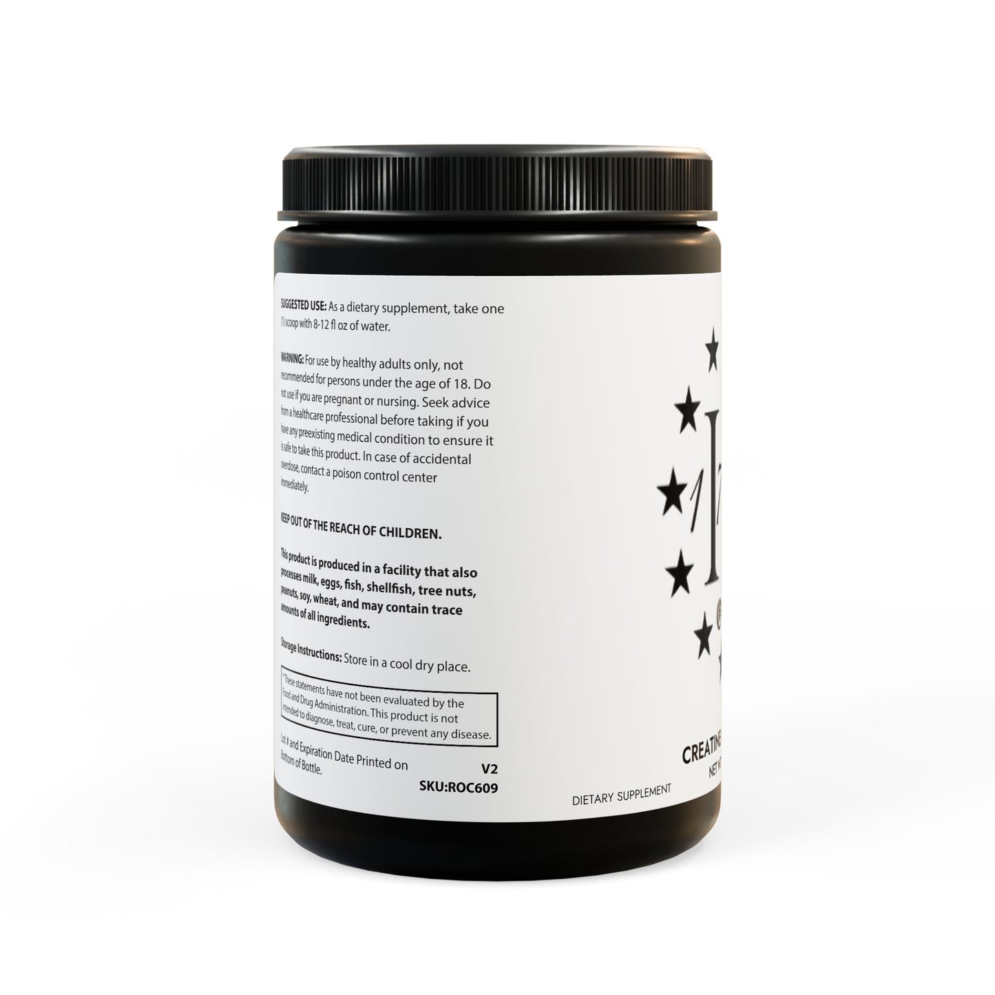 1776 CREATINE MONOHYDRATE SUPPLEMENT (300g, 10.58oz)