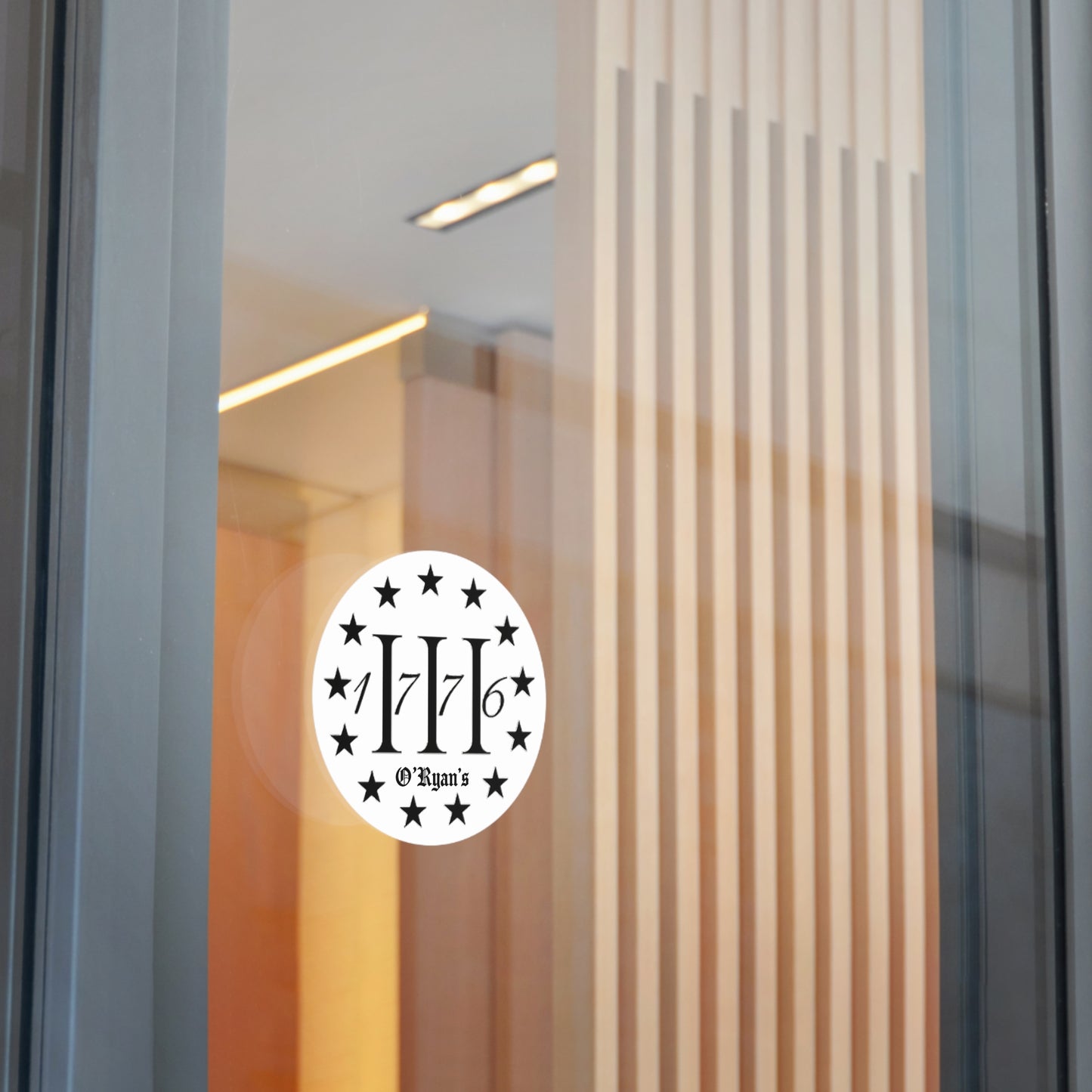 1776 - Round Vinyl Sticker