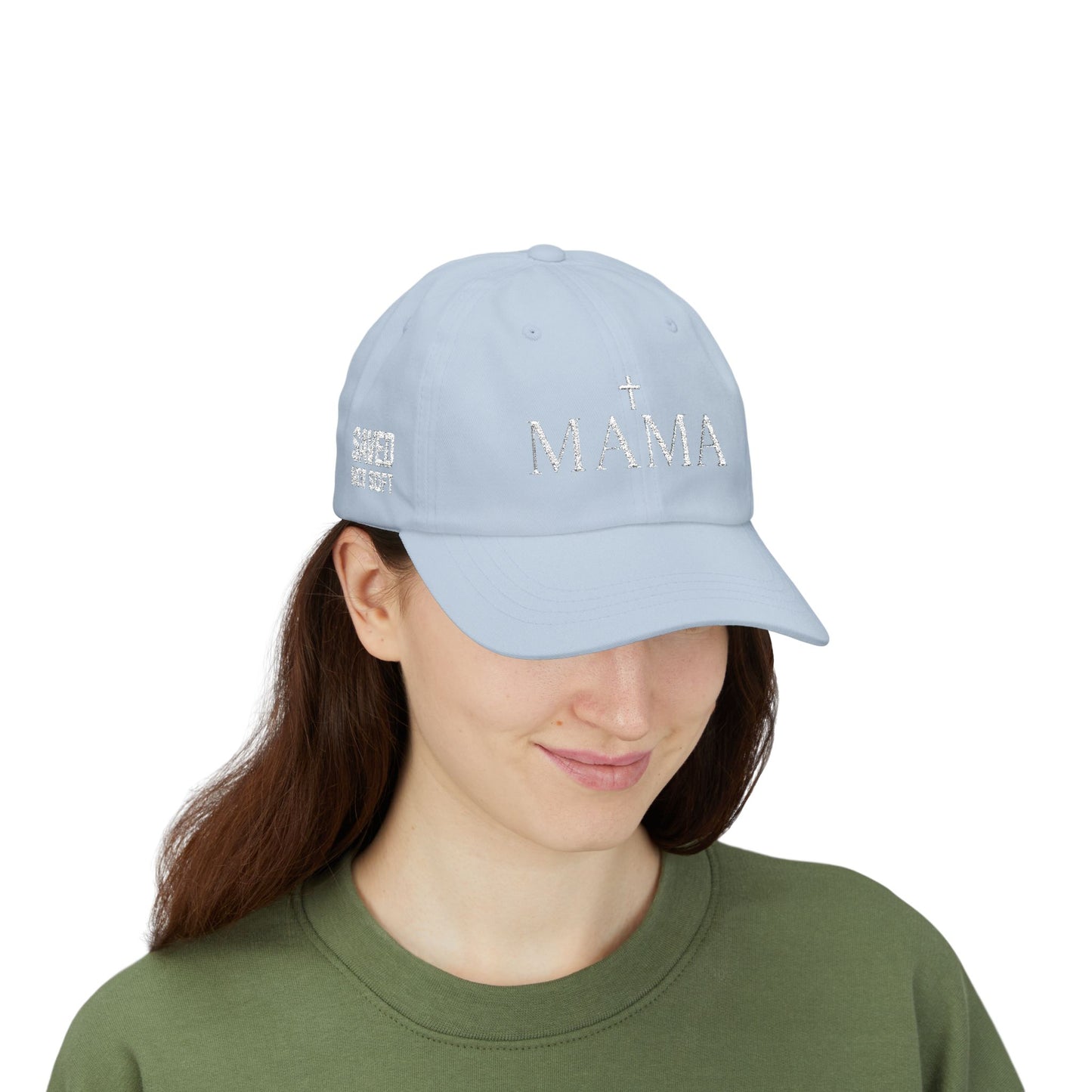 SAVED, NOT SOFT MAMA - Embroidered - 100% Cotton - Unisex