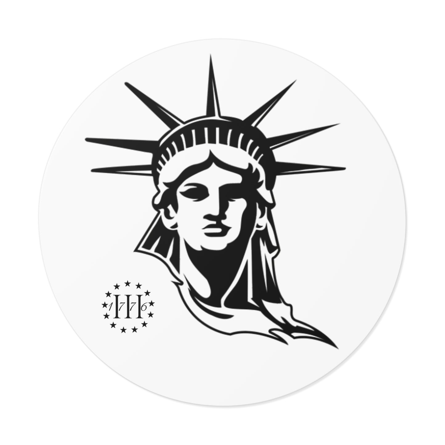 LIBERTY - Round Vinyl Sticker