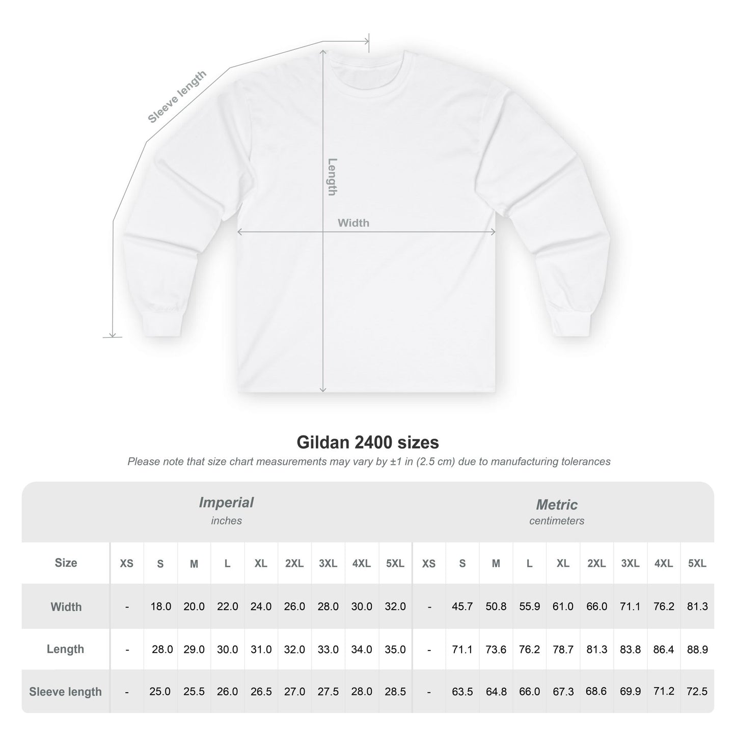 1776 CRUSADER LONG SLEEVE - 100% Cotton - Unisex
