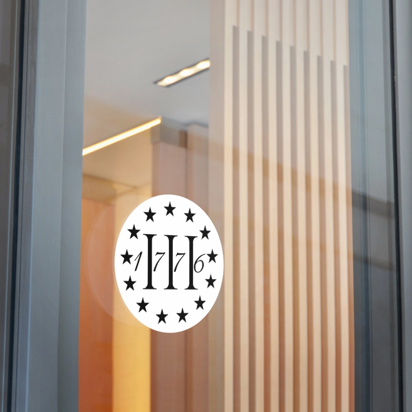 1776 - Round Vinyl Sticker