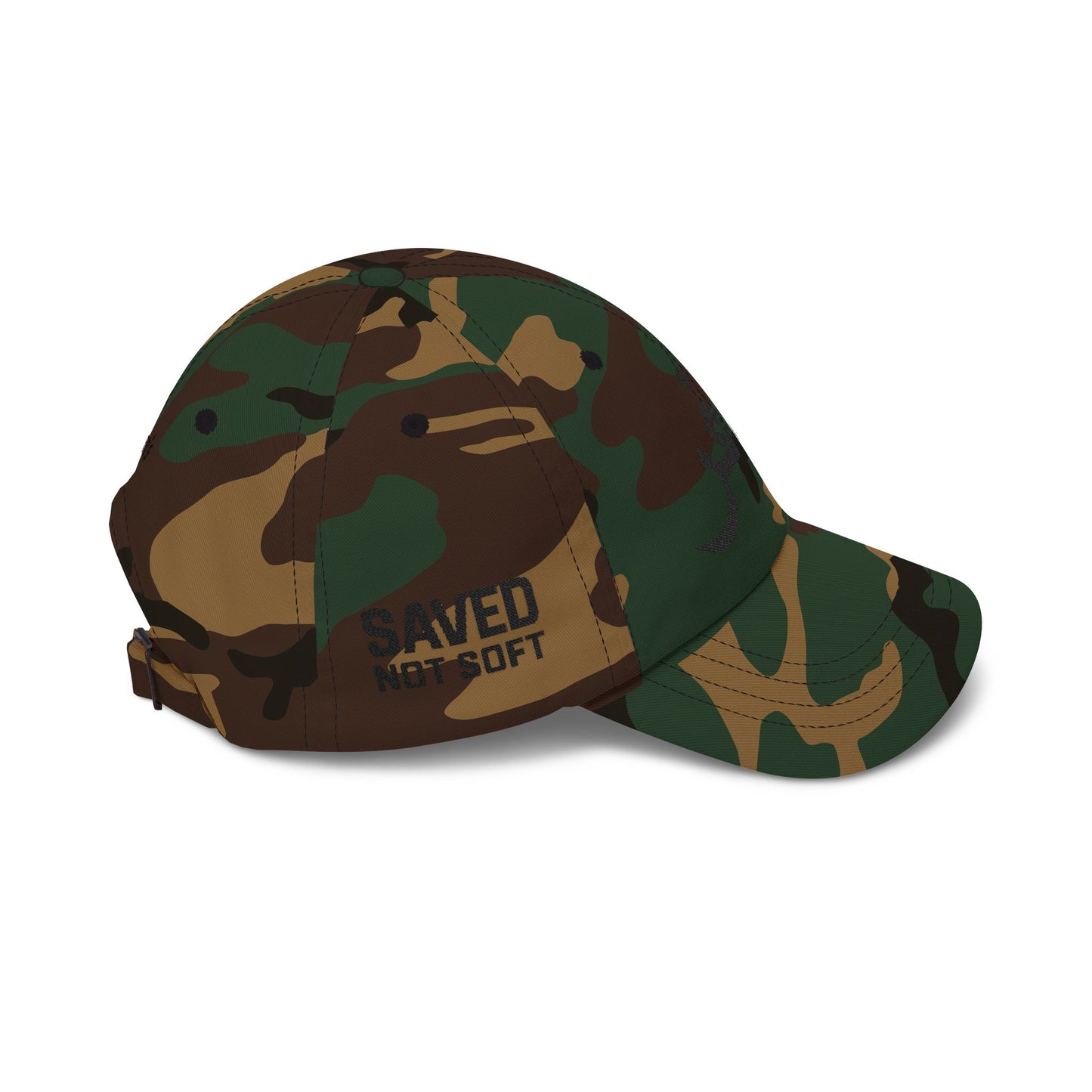 SAVED, NOT SOFT INFIDEL - Embroidered - 100% Cotton - Unisex