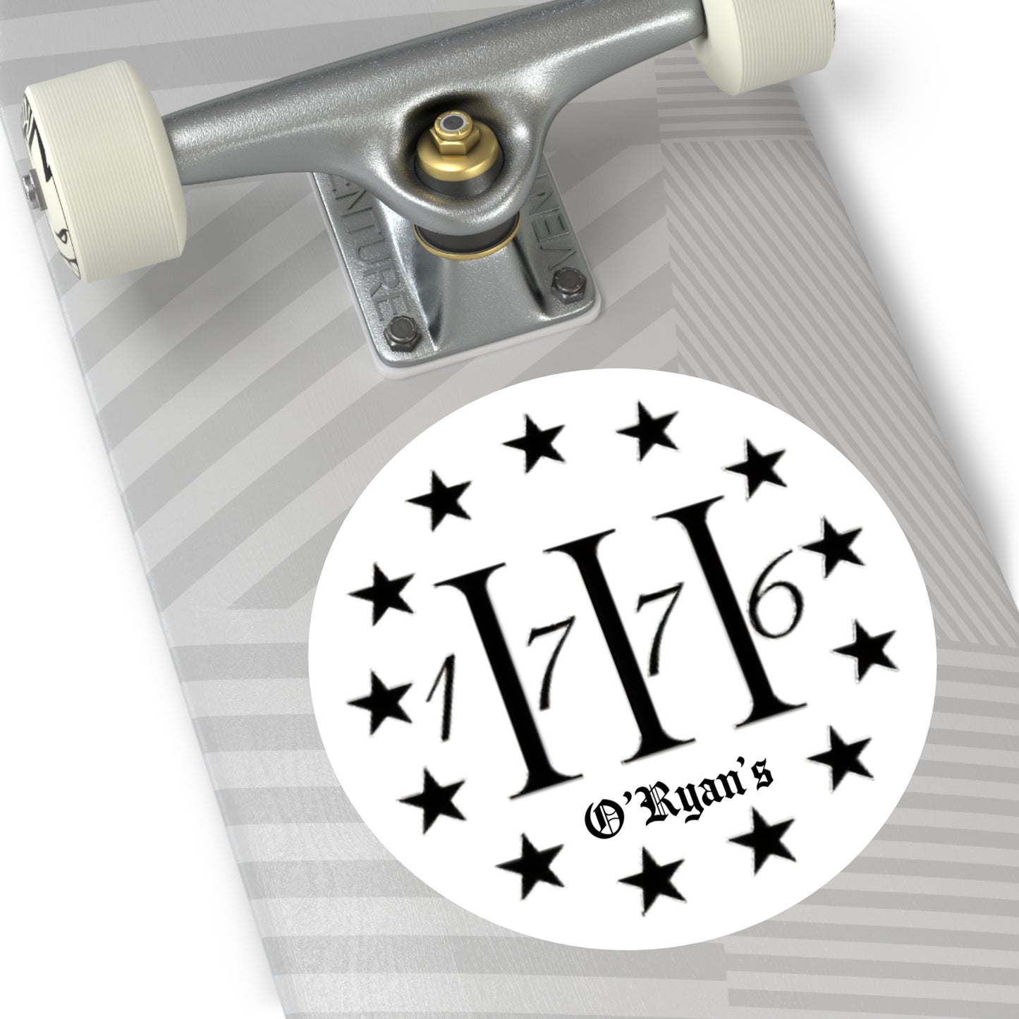 1776 - Round Vinyl Sticker