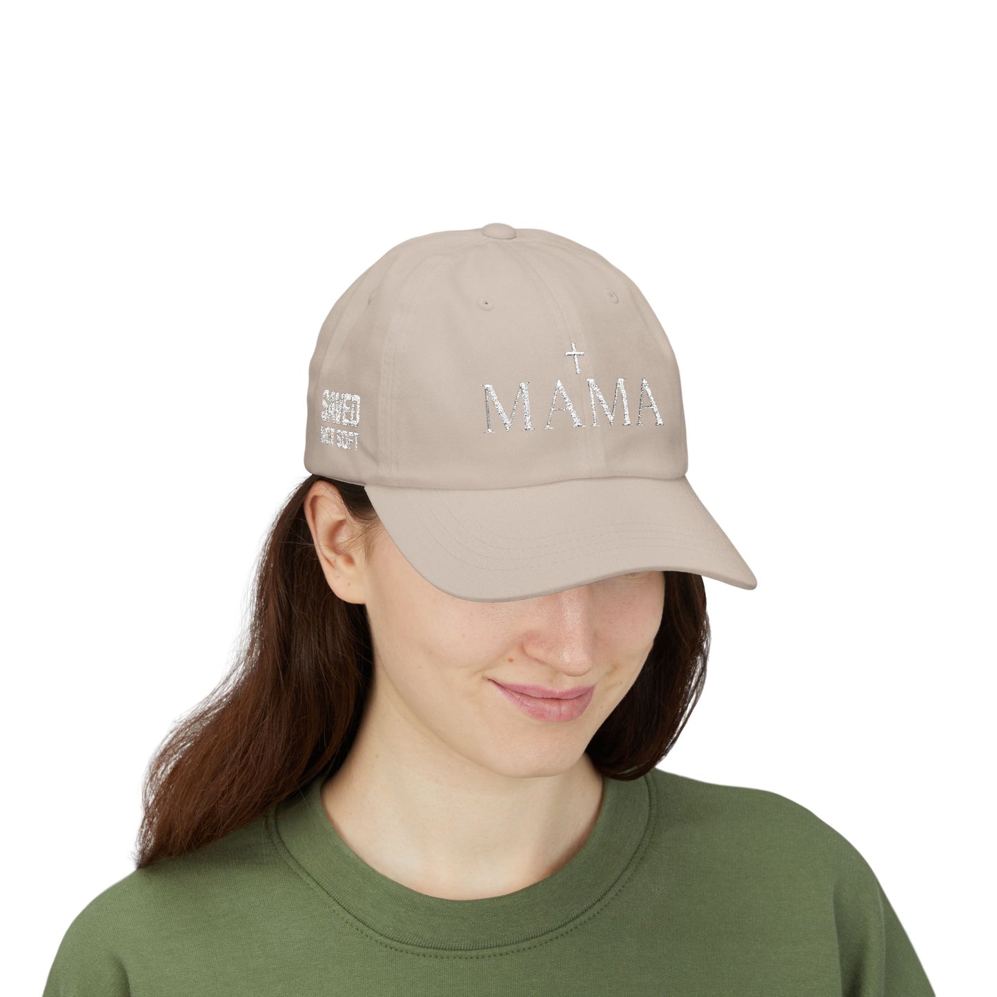 SAVED, NOT SOFT MAMA - Embroidered - 100% Cotton - Unisex