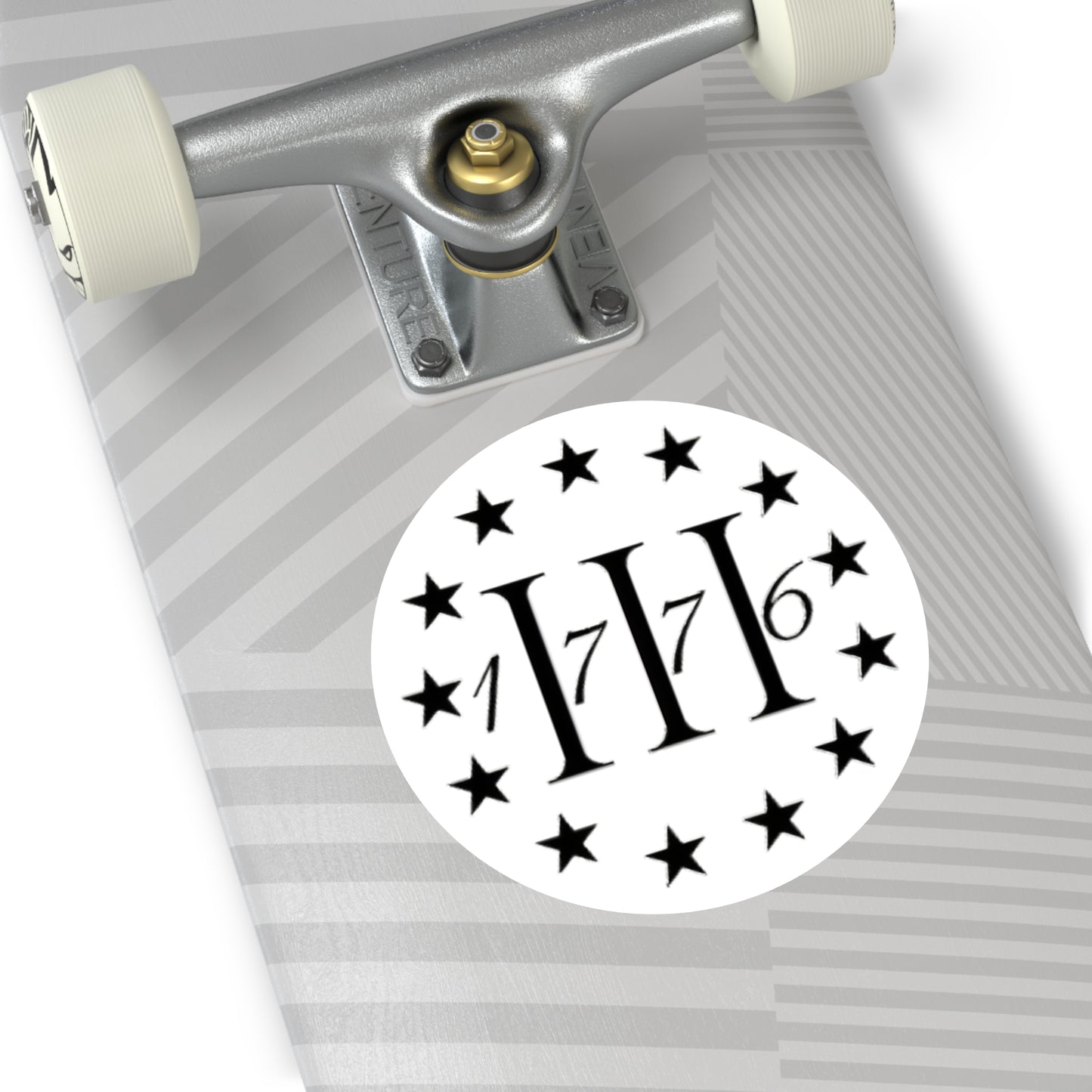 1776 - Round Vinyl Sticker