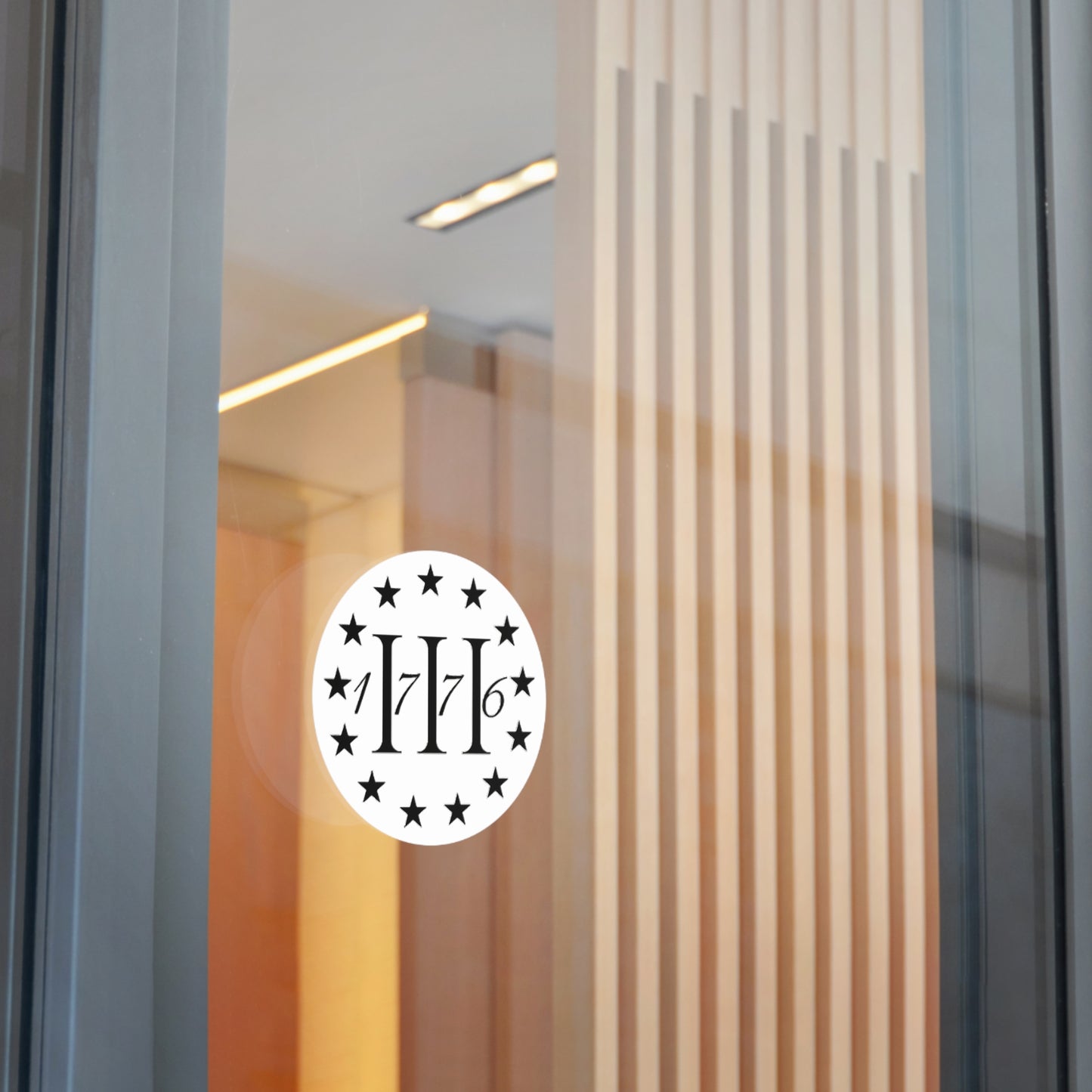 1776 - Round Vinyl Sticker