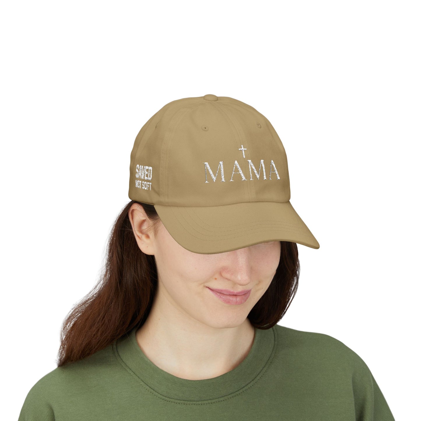 SAVED, NOT SOFT MAMA - Embroidered - 100% Cotton - Unisex