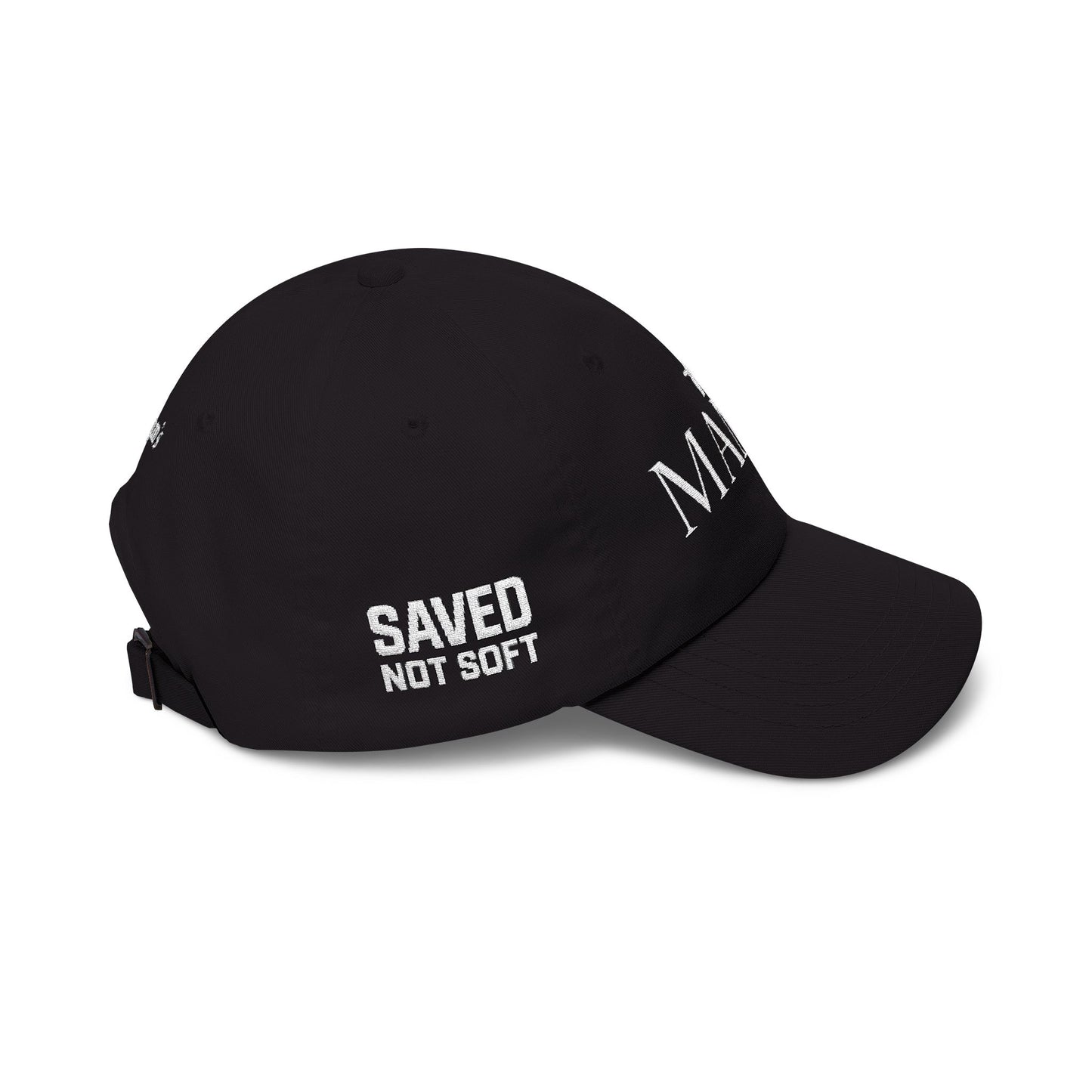 SAVED, NOT SOFT MAMA - Embroidered - 100% Cotton - Unisex