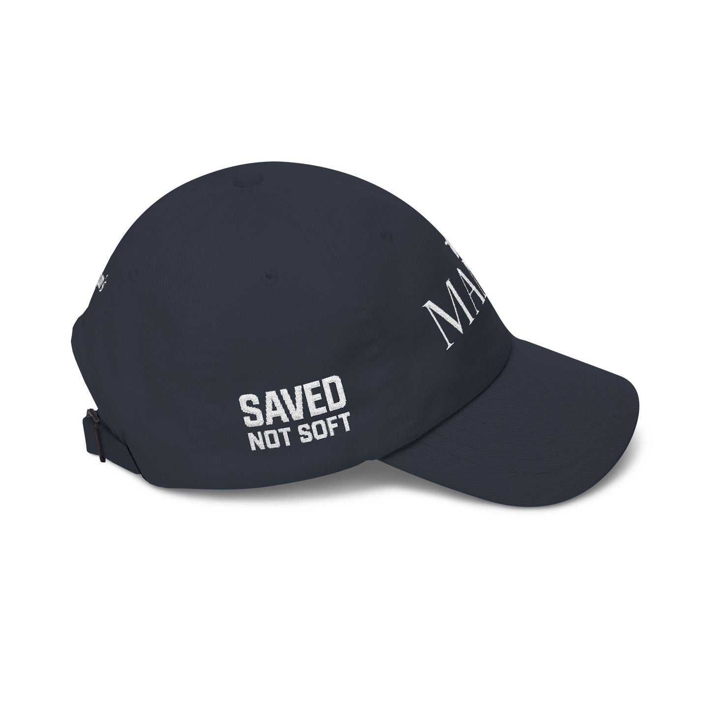 SAVED, NOT SOFT MAMA - Embroidered - 100% Cotton - Unisex